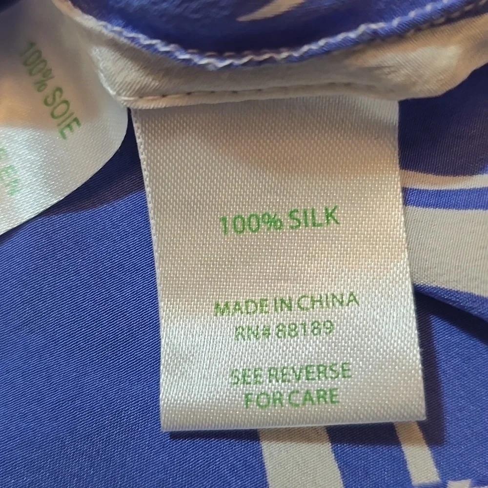 Lilly Pulitzer Malie Silk Racerback Tank Top